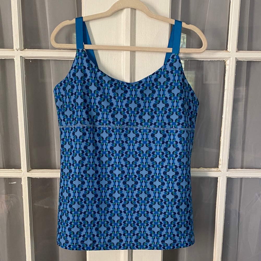 Merrell Blue Patterned Tank Top